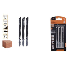 Trade Shop - Set 3 Pezzi Lame Per Seghetto Alternativo T111c Hcs Lama Ricambi Per Legno 90188         