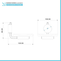 Set accessori a muro 3 pezzi in acciaio cromato e viti incluse Plaza 