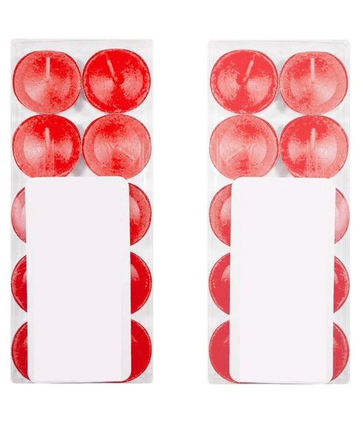 Set 30 Candele Candela Profumata Fragranza Fragola Strawberry Rosso Profumo         