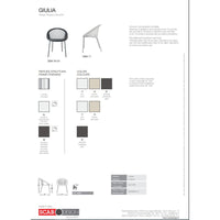 SET 4 SEDIE GIULIA TECNOPOLIMERO SCAB DESIGN - Lino 11