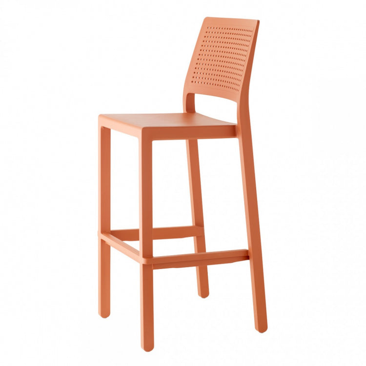 SET 4 SGABELLI EMI TECNOPOLIMERO HT 75CM SCAB DESIGN - Terracotta 73