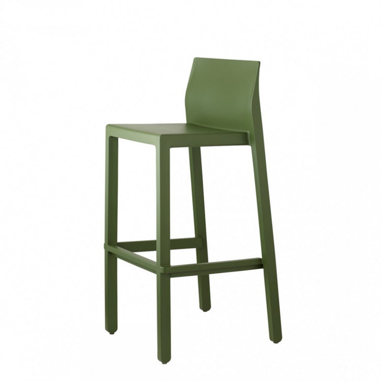 SET 4 SGABELLI KATE TECNOPOLIMERO HT 75CM MADE IN ITALY SCAB DESIGN - Verde oliva 56