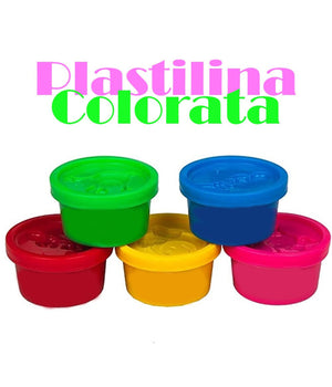 Set 3 Barattoli Di Pasta Plastilina Con Formine Plastichina Modellante Portatile         