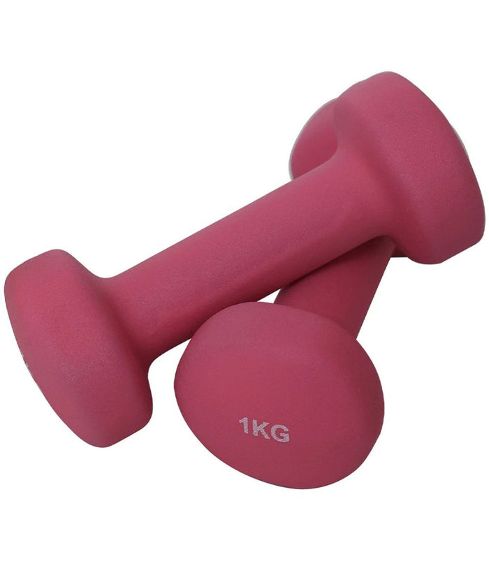 Set 6 Manubri Palestra Con Stand Appoggio 2x1kg +2x2kg +2x3kg Pesi Sport Fitness         