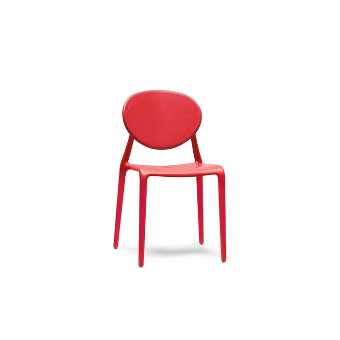 SET 6 SEDIE GIO TECNOPOLIMERO SCAB DESIGN - Rosso 40