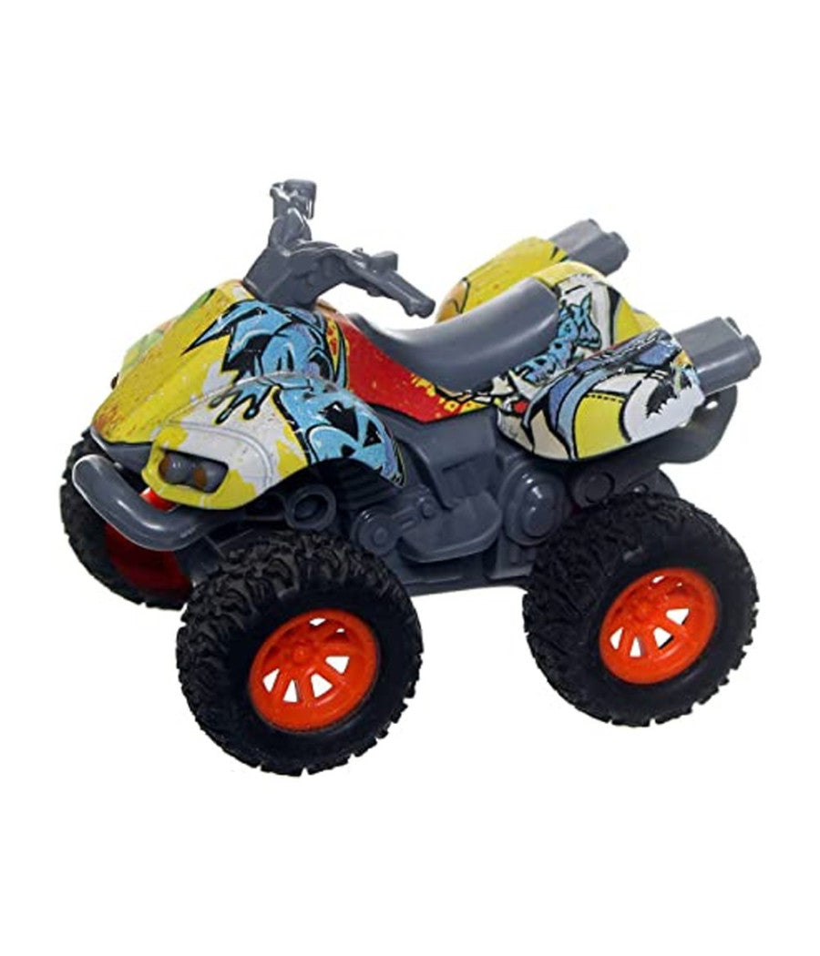 Super Quad In Metallo Con Frizione Giocattolo Educativo Bambini Con Retro Carica         