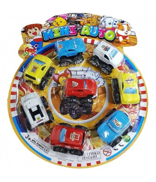 Set 8 Mini Auto Jeep Miste Racer Macchina 4 Ruote Macchinine Bambini Giocattolo         