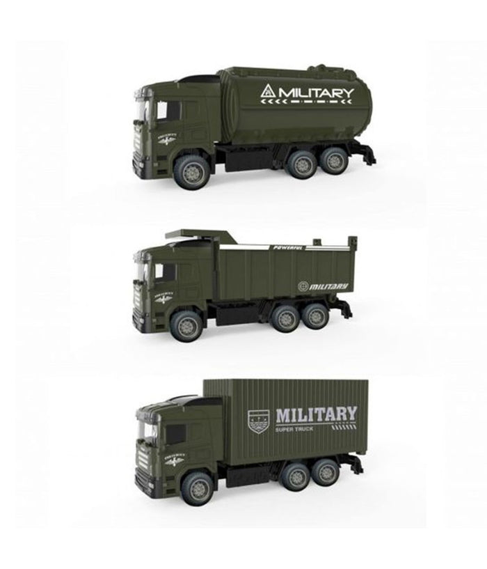 Macchinina Giocattolo Educativo Per Bambini Camion Mezzi Militari Metal Lux         