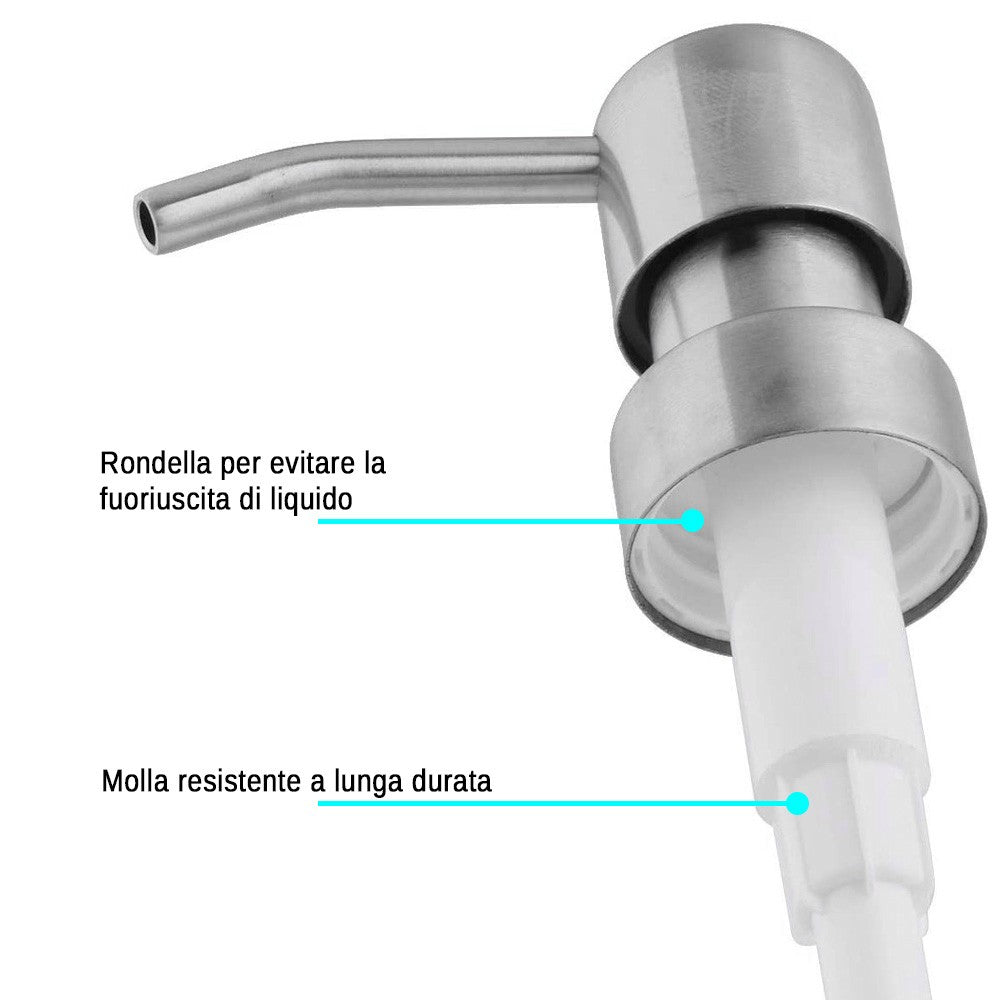 Set accessori bagno dispenser e portaspazzolini in resina turchese cobalto effetto pietra