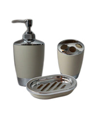 Set Accessori Bagno Porta Saponetta Dispenser Sapone Liquido Porta Spazzolini         