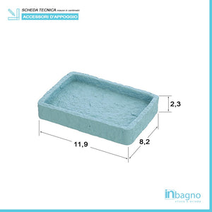 Set accessori bagno turchese pastello con P. scopino incluso