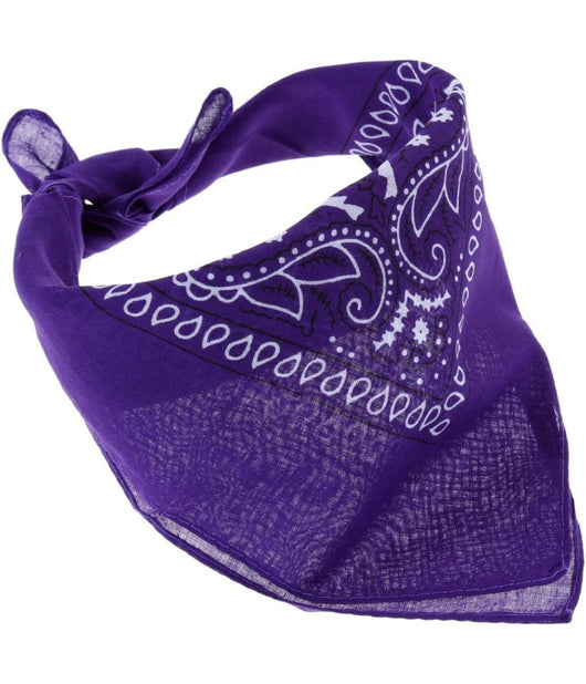 Set Bandana Vari Colori Per Capelli Collo Sciarpa Fazzoletti Da Taschino Cotone         