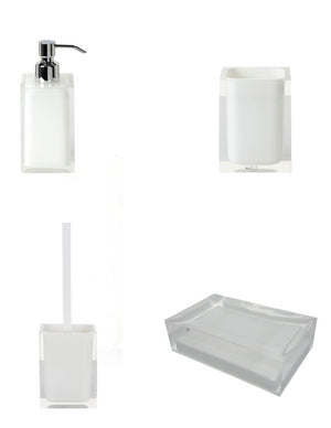 Set da 4 accessori d' appoggio GEDY linea Rainbow bianco - Gedy