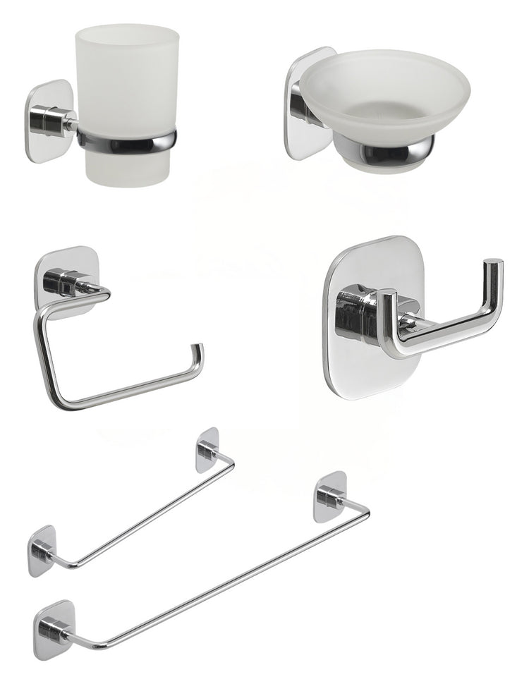 Set da 6 accessori a muro GEDY linea Teide cromato - Gedy