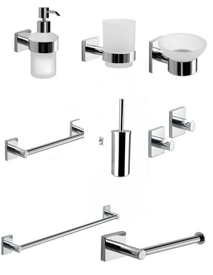 Set da 8 accessori a muro GEDY linea Fuji cromato - Gedy