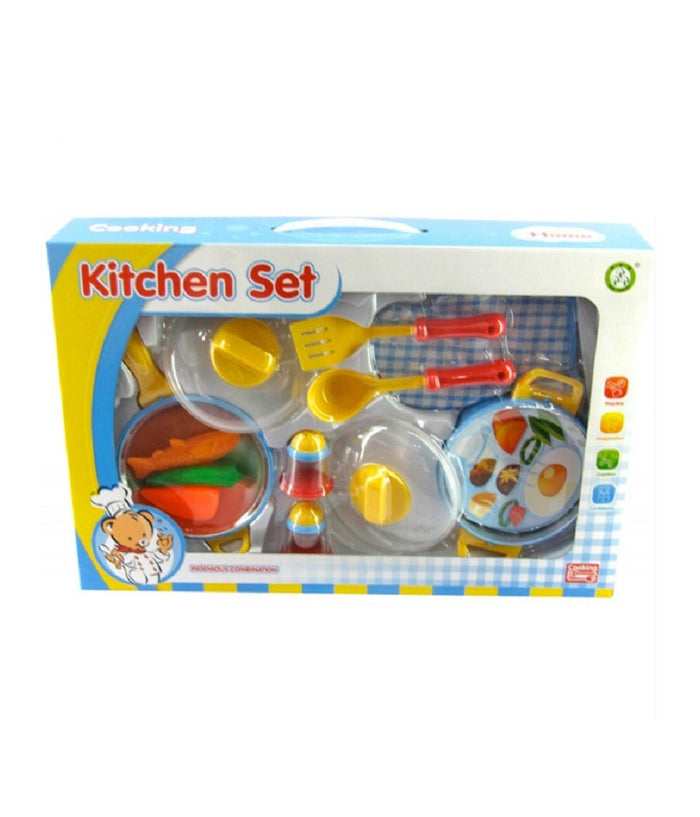 Set Da Cucina Per Bambini Con Pentole E Mestoli + Accessori Cucina         