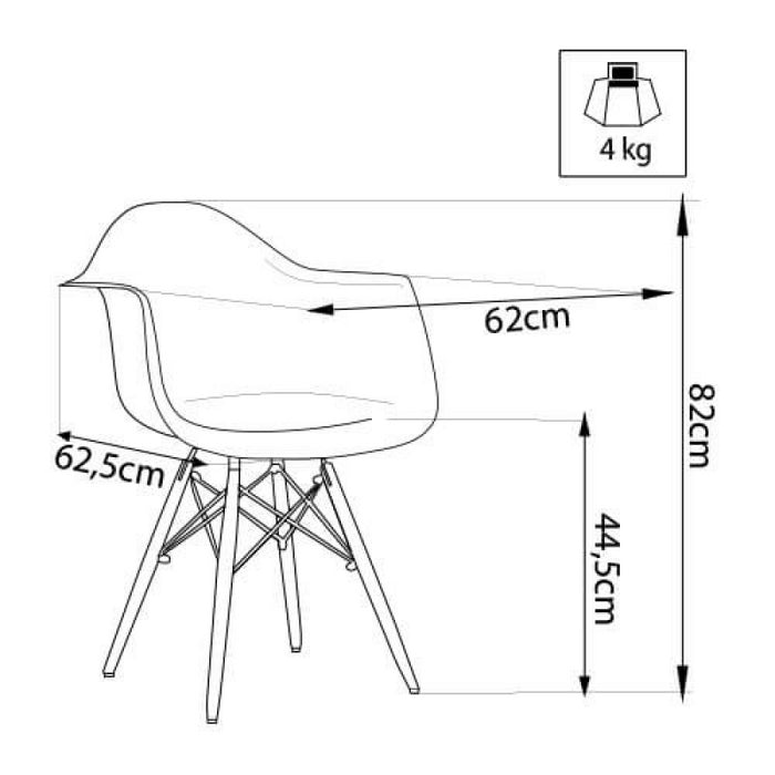 Set di 4 POLTRONE MORITZ BIANCA