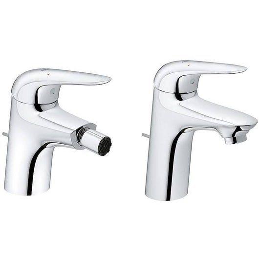 Set di miscelatori lavabo e bidet con piletta di scarico inclusa  Grohe Eurostyle New - Grohe