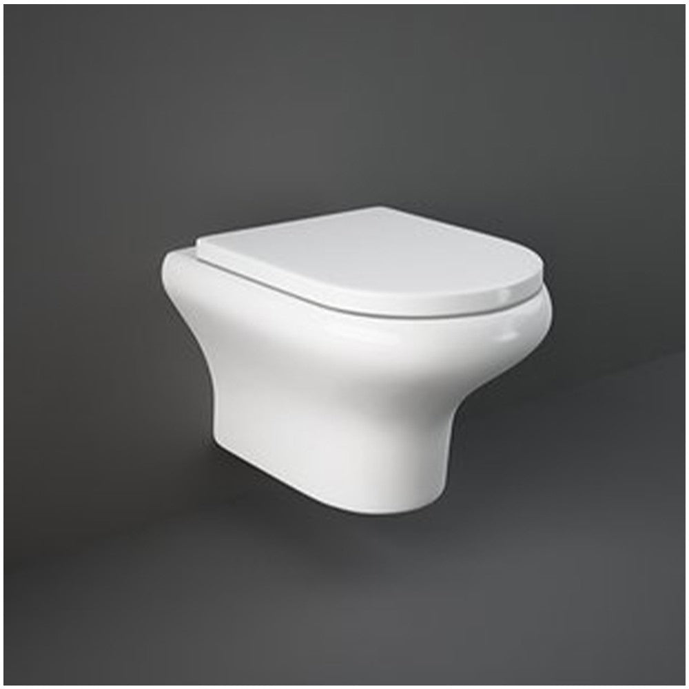 Set di Sanitari sospesi con WC + Bidet + Copriwater tradizionale, interasse 23