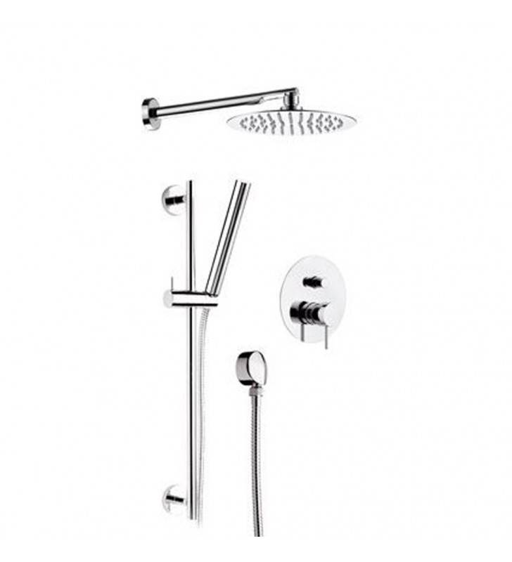 Set doccia completo a incasso con saliscendi cromato - Serie X Style cod 81845