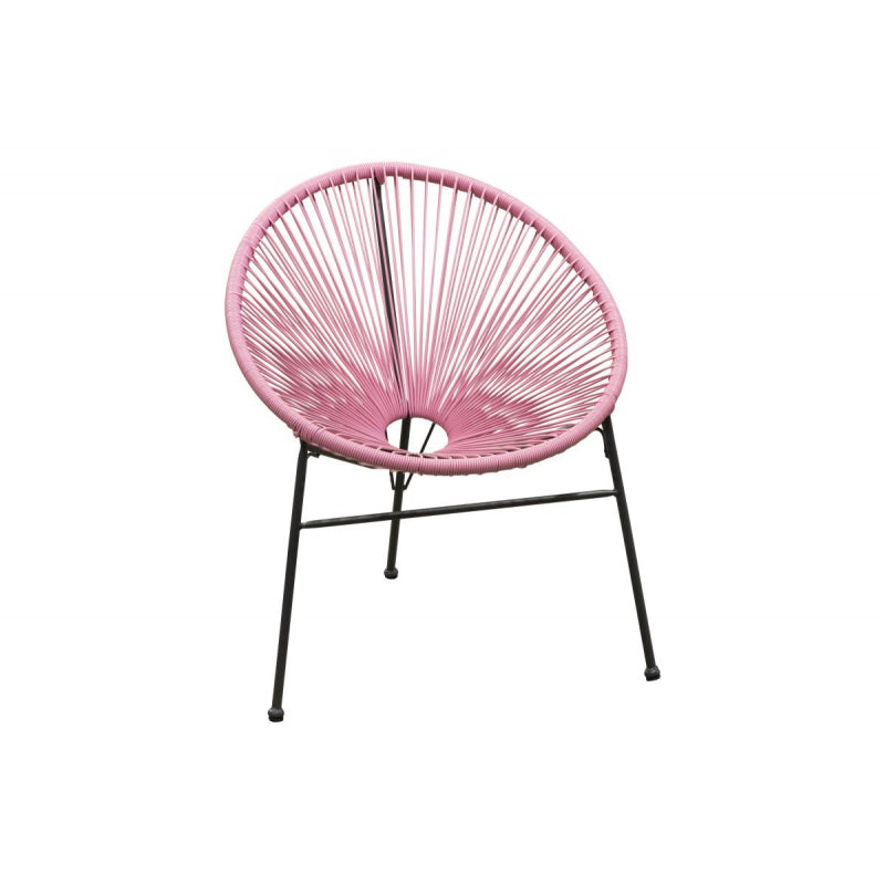 Set Due Poltrone Arki Rattan Rosa Casacollection