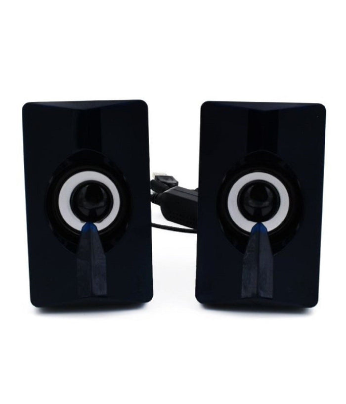 Set Mini Altoparlanti Speakers Per Basso Per Computer Luci Led Colorate Q-t124         