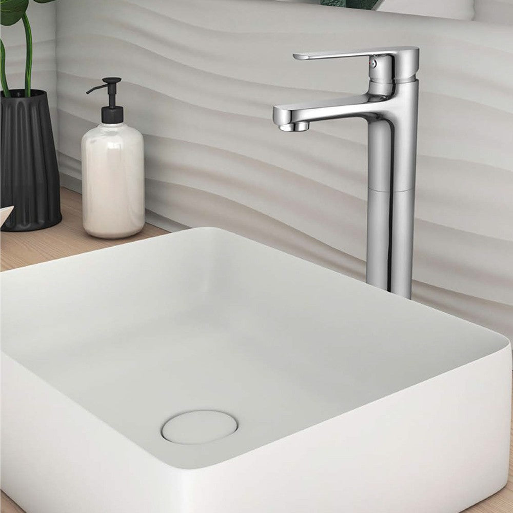 Set miscelatori lavabo alto e bidet cromato con scarico incluso Juliette