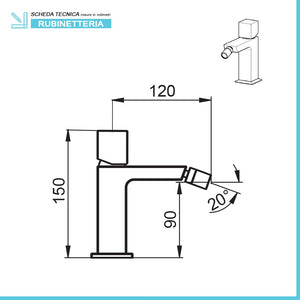 Set miscelatori lavabo bidet e doccia a incasso con deviatore Torre