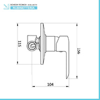 Set miscelatori lavabo bidet e doccia incasso cromati serie Dalila piletta inclusa