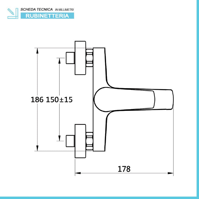 Set miscelatori lavabo bidet e vasca cromati serie Erika piletta inclusa