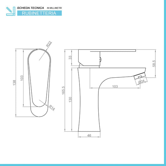 Set miscelatori lavabo bidet incasso doccia con deviatore cromati Lizzy