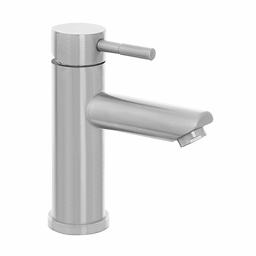 Set miscelatori lavabo e bidet acciaio spazzolato e piletta click-clack York 