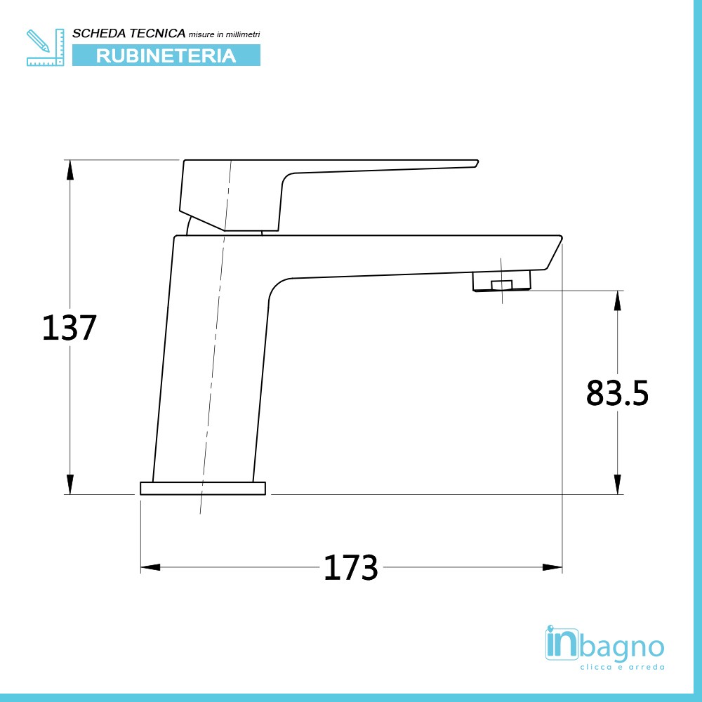 Set miscelatori nero opaco lavabo bidet e doccia a incasso Kubo