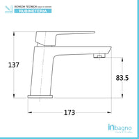 Set miscelatori nero opaco lavabo bidet e doccia a incasso Kubo