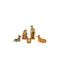 Set Nativita' Per Presepe Napoletano Natale Statuine Presepi In Plastica 5cm         