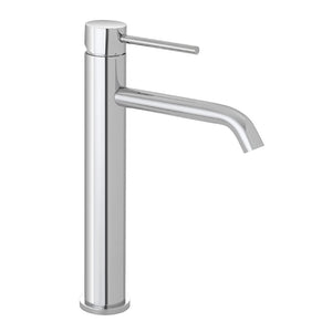 Set rubinetti lavabo alto e bidet in acciaio inox con scarico Nuego