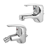 Set rubinetti lavabo e bidet con scarico automatico incluso Kant