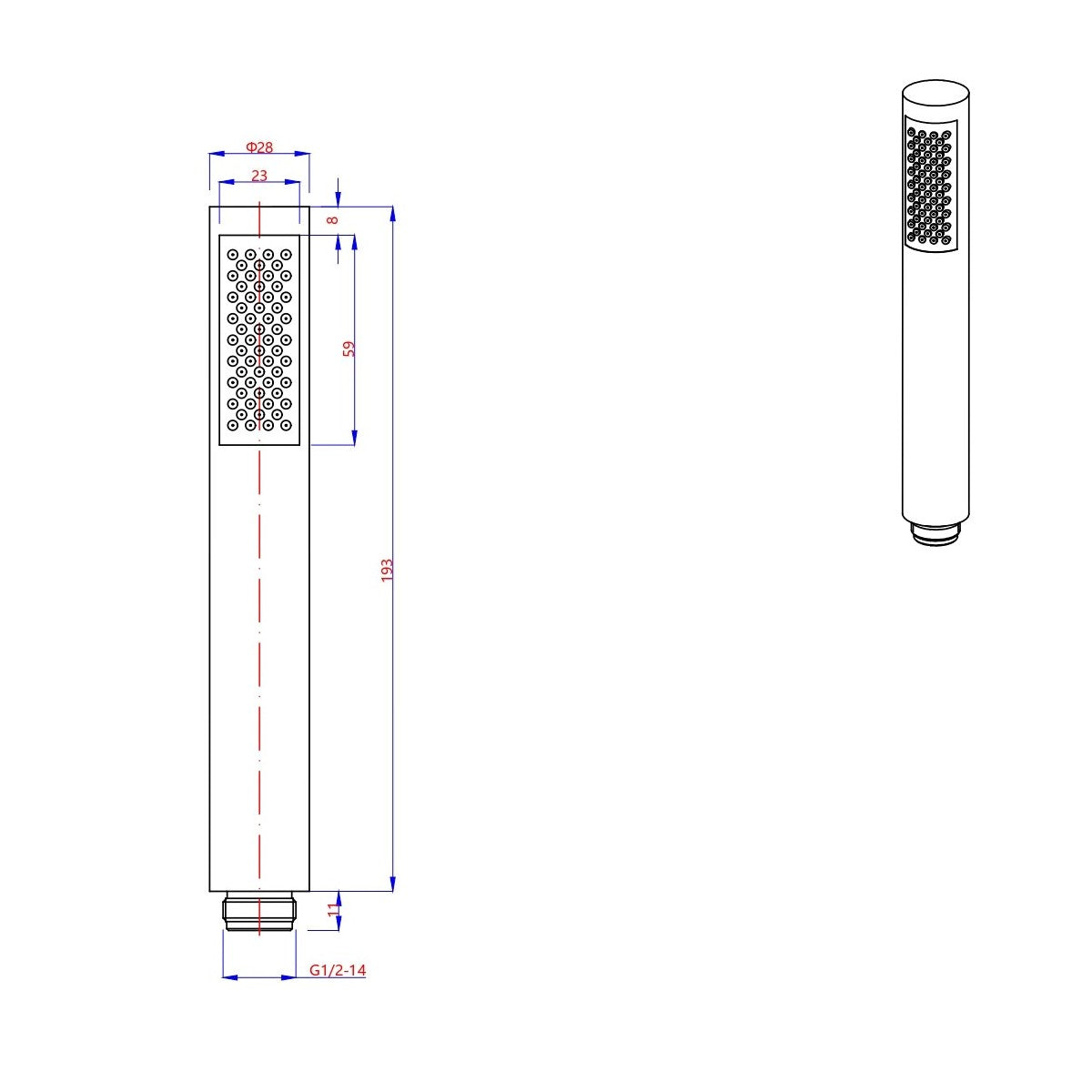 Set saliscendi acciaio inox satinato essential