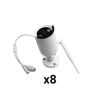 Set Sistema Di Registrazione Sorveglianza Cctv Integrato 8 Telecamere 4k Q-s8pro         