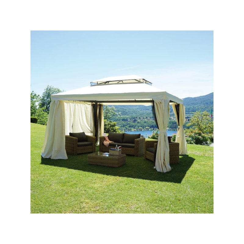 Set Tende Mosquitto Moia Per Gazebo In Alluminio Da 3X4 M