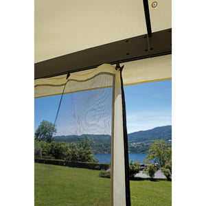 Set Tende Mosquitto Moia Per Gazebo In Alluminio Da 3X4 M