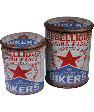 SET2 POUF PVC+MET BIKERS H.37/45ESA -FRH