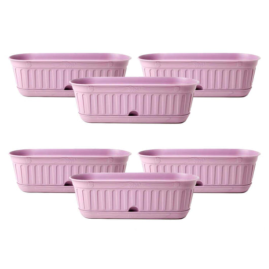 Etika Small - Set da 6 fioriere, colore lavanda