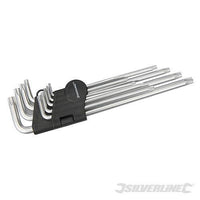 Silverline Set Chiavi Torx 9pz metriche stella in acciaio da T10 a T50 Prezzo - Default Title