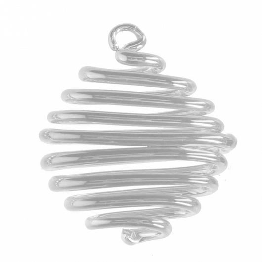 Sfera vetro spirale confezione 6pz trasparente cm 25x15h2,5