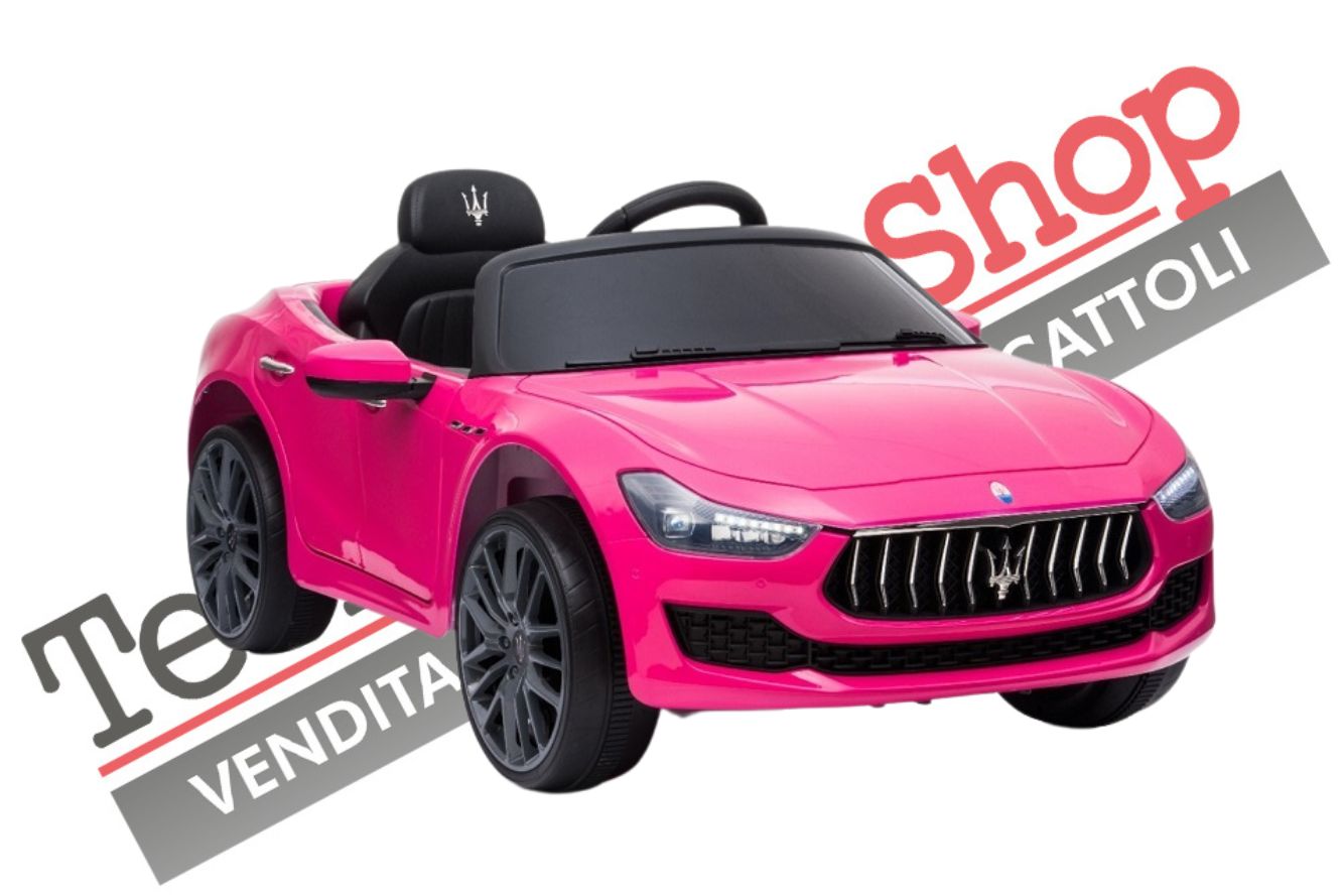 Auto Elettrica Per Bambini MASERATI GHIBLI 12V -Rosa