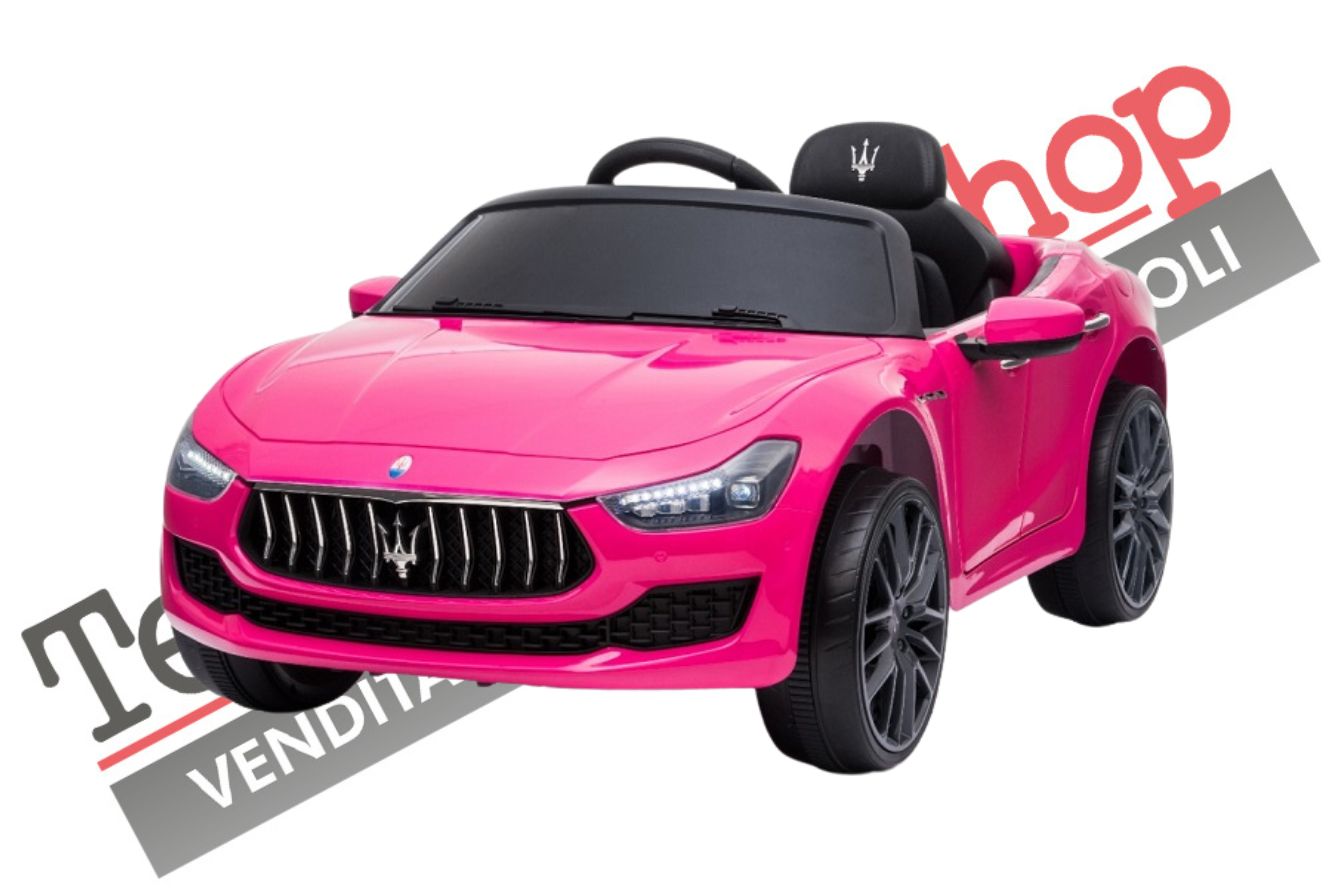 Auto Elettrica Per Bambini MASERATI GHIBLI 12V -Rosa