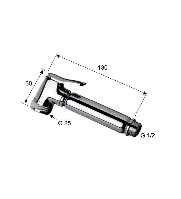 Doccetta bidet pulsante quadra - serie sq cod 75782