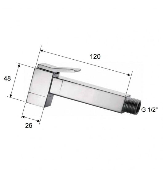 Doccetta bidet a pulsante minimale cod 75786