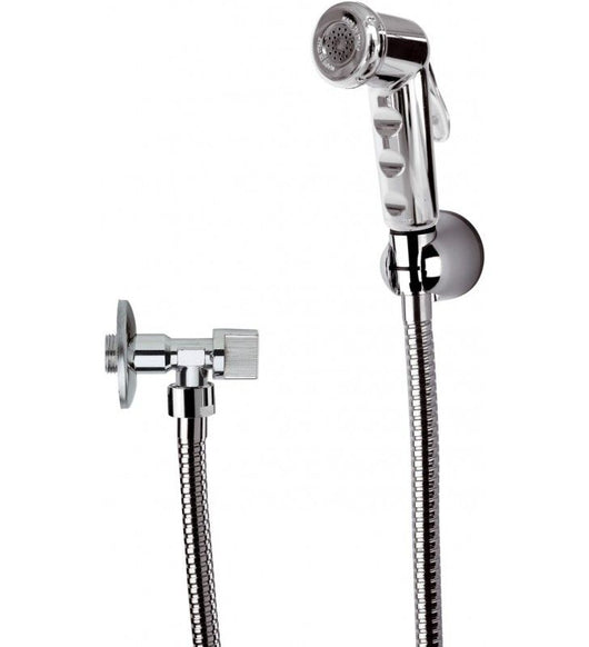 Set doccetta bidet con rubinetto e supporto cromato cod 75789